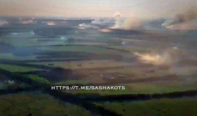 VIDEO // Imagini dramatice: Cum se vede de la mare înălțime cea mai fierbinte zonă a frontului din Ucraina